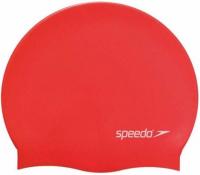 Шапочка для плавания Speedo Plain Flat SilIcone Cap Jr 8-709931959-655, красный, силикон Шапочка для плавания Speedo Plain Flat SilIcone Cap Jr 8-709931959-655, красный, силикон