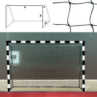 Сетка гандбольная /футзальная , арт.FS-G №15, ЧЕР a:3.0 b:2.0 c:0.8 d:1.0 м, нить 3,5мм ПП, яч.10*10см, чер Сетка гандбольная /футзальная , арт.FS-G №15, ЧЕР a:3.0 b:2.0 c:0.8 d:1.0 м, нить 3,5мм ПП, яч.10*10см, чер