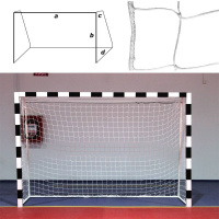 Сетка гандбольная /футзальная , арт.FS-G-№13, a:3.0 b:2.0 c:0.8 d:1.2 м, нить 3,5 мм ПП, яч. 10*10 см, белая Сетка гандбольная /футзальная , арт.FS-G-№13, a:3.0 b:2.0 c:0.8 d:1.2 м, нить 3,5 мм ПП, яч. 10*10 см, белая