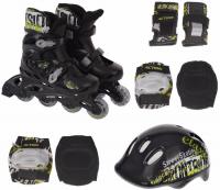 Набор Action PW-120B (роликовые коньки, защита, шлем), размер 35-38