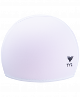 Шапочка для плавания Solid Lycra Cap LCY/100, лайкра, белый