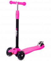 Самокат 3-колесный Snappy 2.0 3D 120/80 мм, розовый