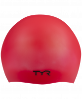 Шапочка для плавания Wrinkle Free Silicone Cap, силикон, LCS/610, красный
