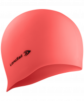 Шапочка для плавания, силикон, коралловый