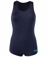 Купальник гимнастический Eva, без рукавов, полиамид, черный, детский