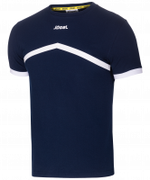 Футболка тренировочная JCT-1040-091, хлопок, темно-синий/белый