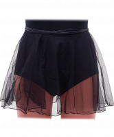 Юбка AA-261, на завязке , полиамид, сетка, черный (30-34)