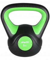 Гиря пластиковая, DB-502, 6 кг, зеленый