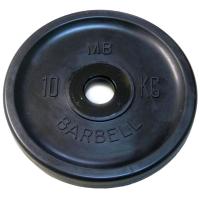 Диск обрезиненный Barbell MB-PltBE-10, евро-классик, 10 кг
