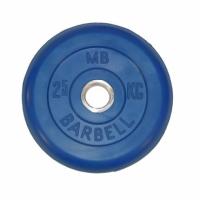Диск обрезиненный Barbell, цветной, d=31 мм, 2.5 кг