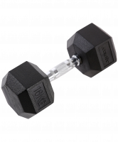 Гантель обрезиненная DB-301 16 кг, черная