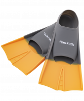 Ласты тренировочные CF-01, серый/оранжевый, размер 36-38