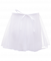 Юбка AA-261, на завязке , полиамид, сетка, белый (30-34)