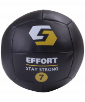 Медицинбол EMD7, кожзам, 7 кг, черный