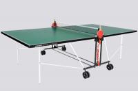Теннисный стол Donic Indoor Roller Fan Green 230235-G с сеткой, зеленый