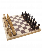 Шахматы обиходные, лакированные