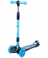 Самокат 3-х колесный 3D Tiny Tot 120/80 мм, голубой