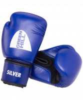 Перчатки боксерские SILVER BGS-2039, 12oz, к/з, синий