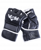 Перчатки для MMA Wasp Black, к/з, S