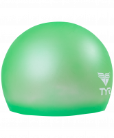 Шапочка для плавания Wrinkle Free Junior Silicone Cap, силикон, LCSJR/326, зеленый