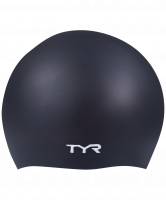Шапочка для плавания Wrinkle Free Silicone Cap, силикон, LCS/001, черный