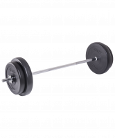 Штанга разборная BB-401, стальной гриф, пластиковые диски, 35 кг