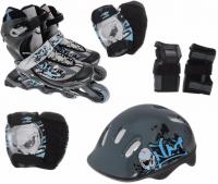 Набор Action PW-117С (роликовые коньки, защита, шлем), размер 34-37