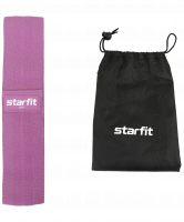 Мини-эспандер ES-204 тканевый, низкая нагрузка, фиолетовый