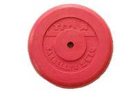 Диск обрезиненный цветной, d=31 мм, 25 кг (красный)