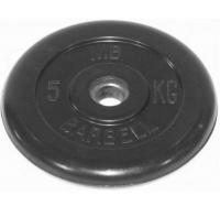 Диск обрезиненный Barbell MB-PltB31-5, d=31 мм, 5 кг