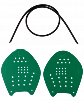 Лопатки для плавания Target, зеленый, M