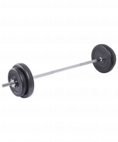 Штанга разборная BB-401, стальной гриф, пластиковые диски, 20 кг