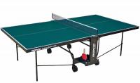 Теннисный стол Donic Indoor Roller 600 Green 230286-G с сеткой, зеленый