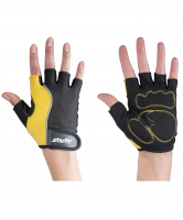 Перчатки для фитнеса SU-108, желтые/черные