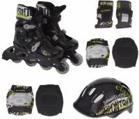 Набор Action PW-120B (роликовые коньки, защита, шлем), размер 31-34