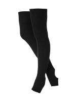 Гетры гимнастические разогревочные Stella Black, шерсть, 40 см
