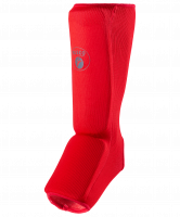 Защита голень-стопа, хлопок, красный