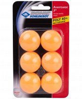 Мяч для настольного тенниса 3* Avantgarde, оранжевый, 6 шт.