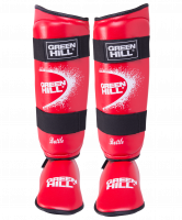 Защита голень-стопа Battle SIB-0014, к/з, красная