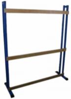 Стойка для лыж на колесиках М50, на 30 пар, с крючками