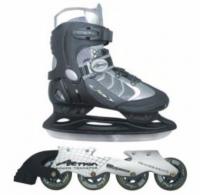 Коньки со сменным шасси (лезвие+ролики) Action PW-119A, размер 44