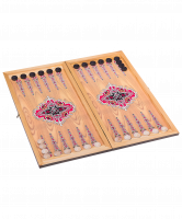 Нарды средние "Бухарские" с деревянными шашками, сувенирные