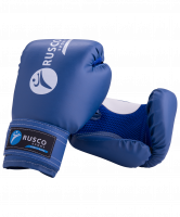 Перчатки боксерские, 8oz, к/з, синие