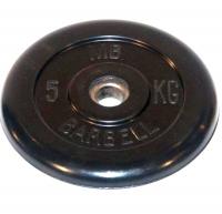 Диск обрезиненный Barbell MB-PltB26-5, d=26 мм, 5 кг