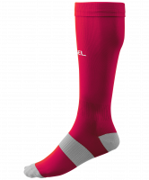 Гетры футбольные JA-006 Essential, гранатовый/серый