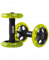 Ролик для пресса RL-107, раздельный, черно-зеленый