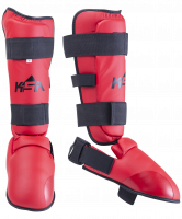 Защита голень-стопа Force Red, к/з