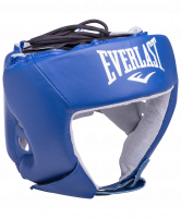 Шлем открытый USA Boxing 610406U, L, кожа, синий