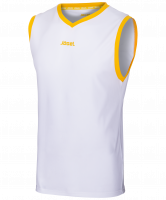 Майка баскетбольная JBT-1020-014, белый/желтый, детская