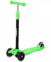 Самокат 3-колесный Snappy 2.0 3D 120/80 мм, зеленый